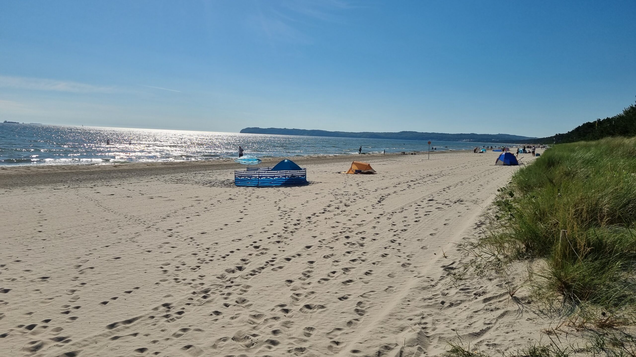 Strand von Prora Blick nach Binz